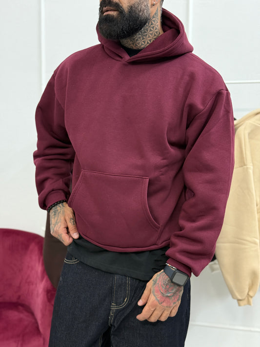 Felpa Baggy Bordeaux