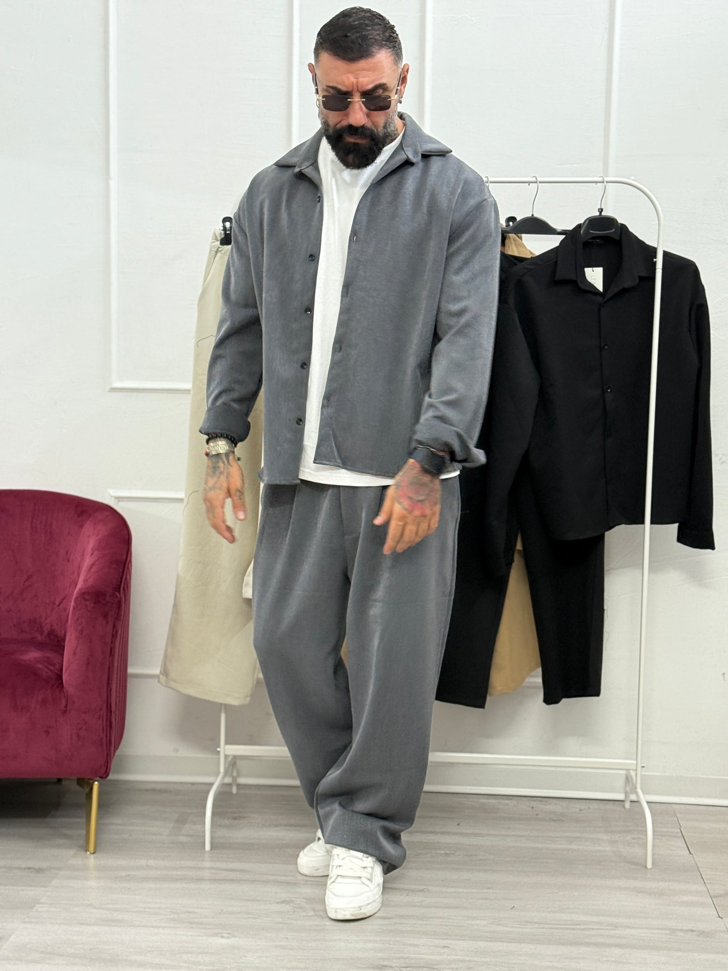 Coordinato Oversize Grigio