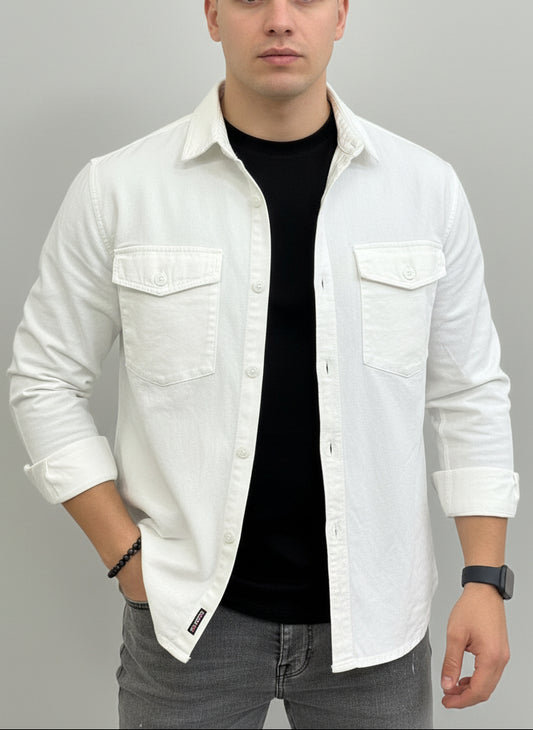 Camicia jeans Bianca