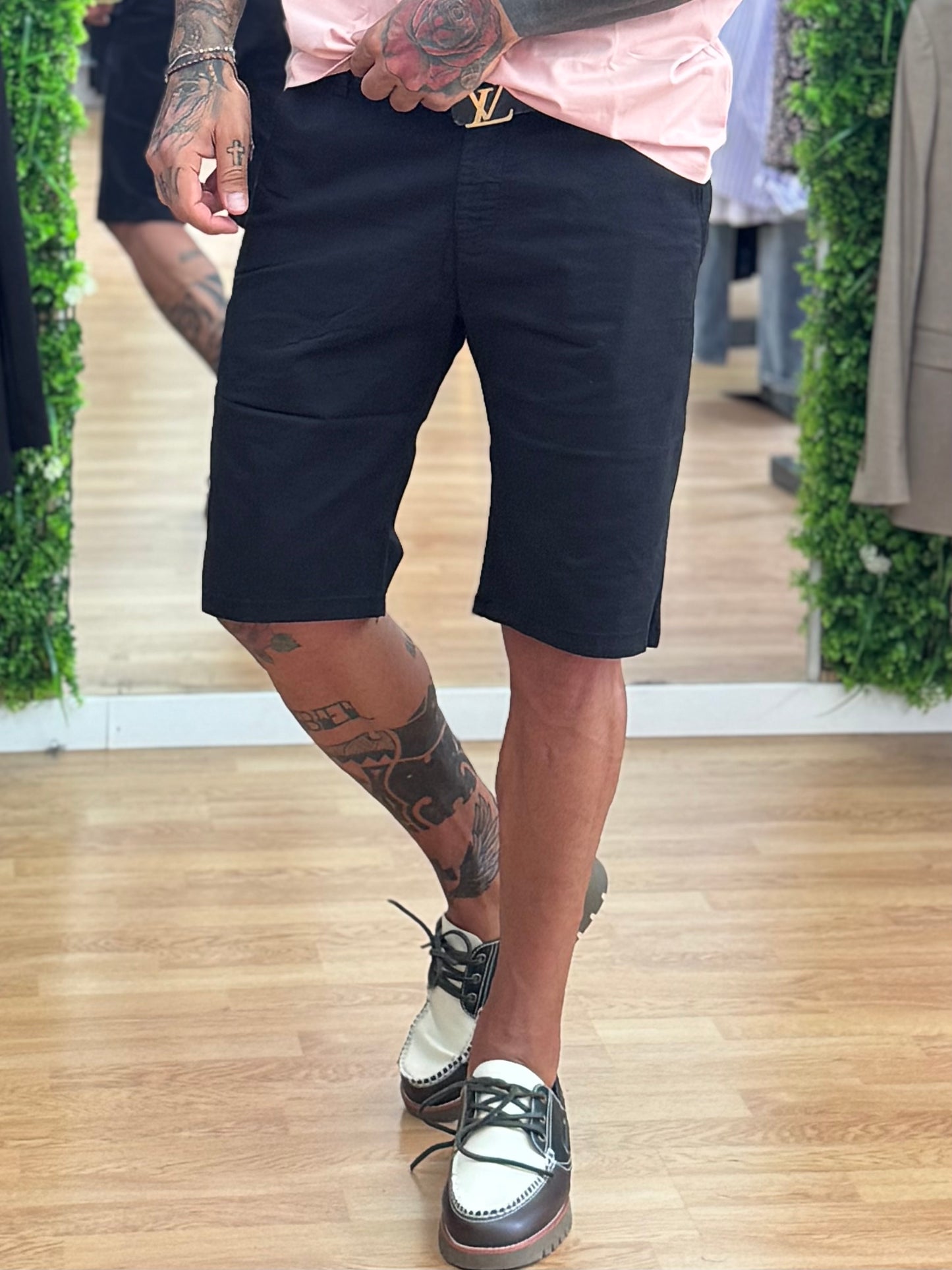 Bermuda Jeans Tasca America Black