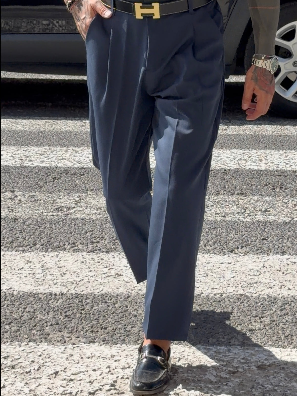 Pantalone Old Money Blu
