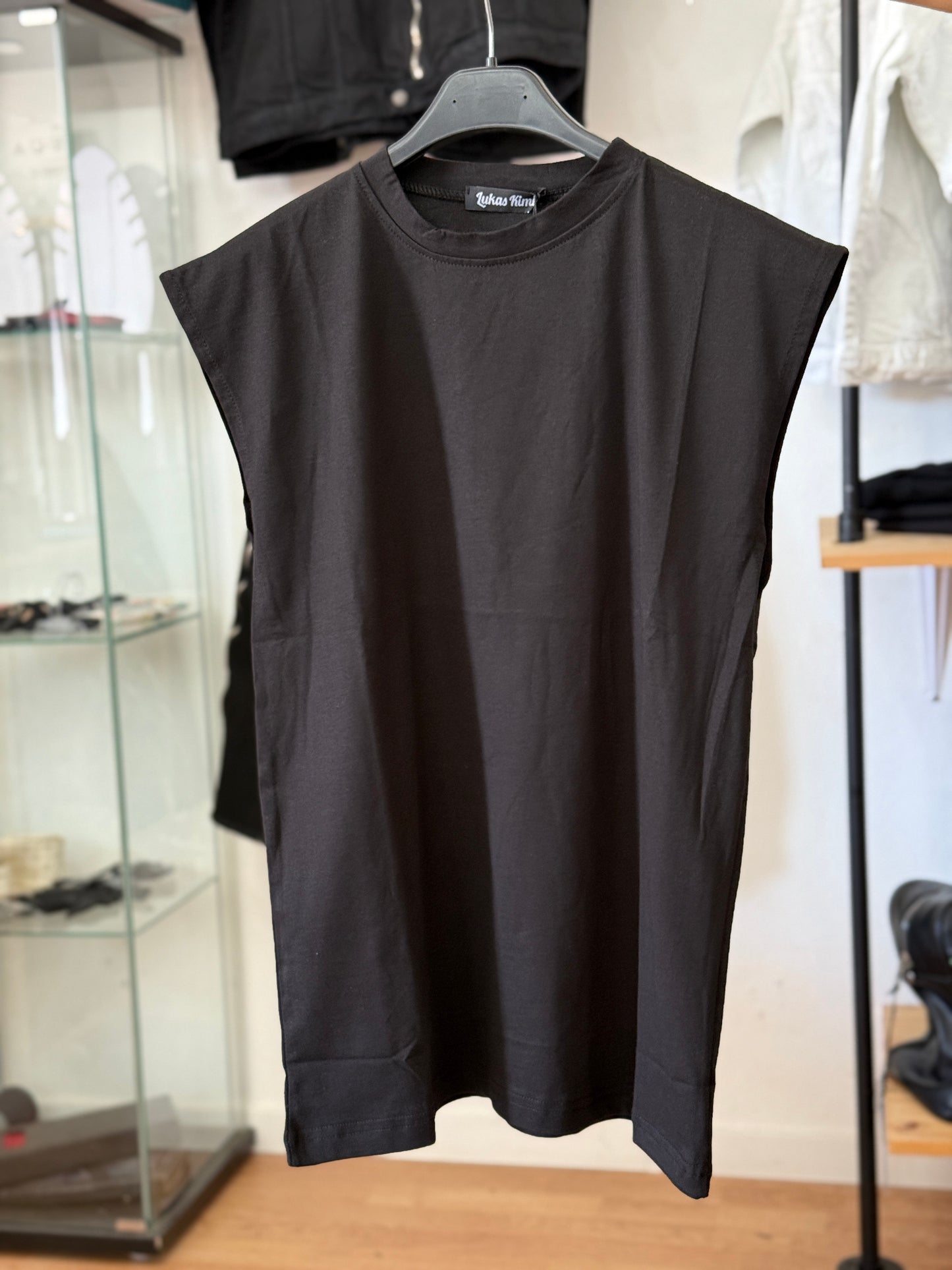 T shirt smanicata nera