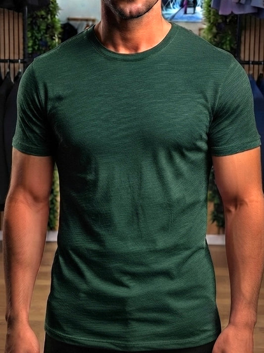 T shirt BASIC Fiammata Verde