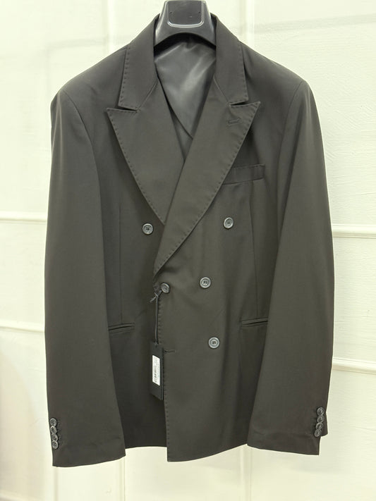 Giacca doppio petto oversize nera