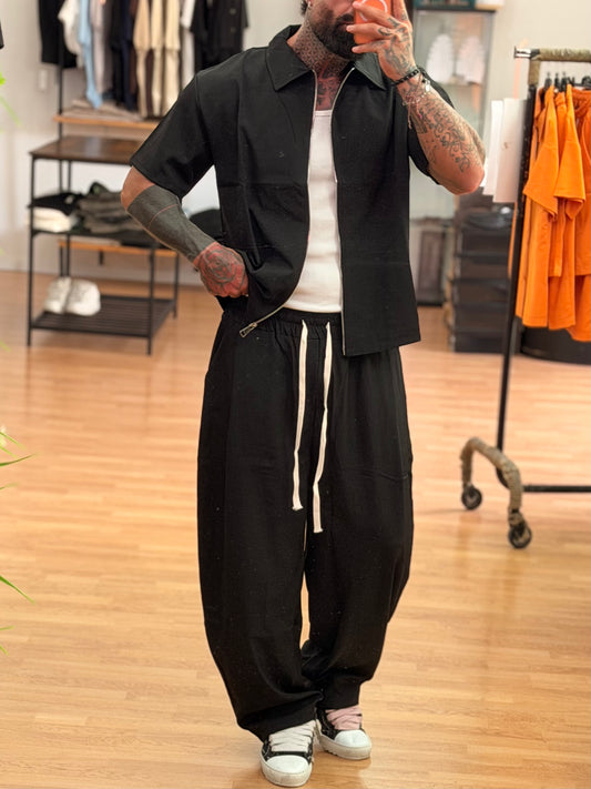 Coordinato Zip Black