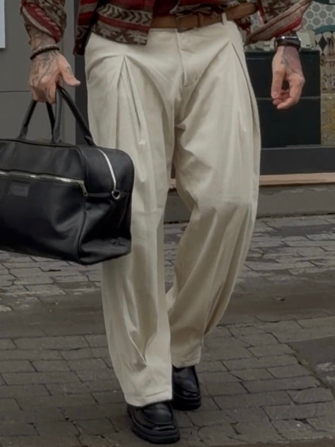 Pantalone Velluto Super Pinces Panna