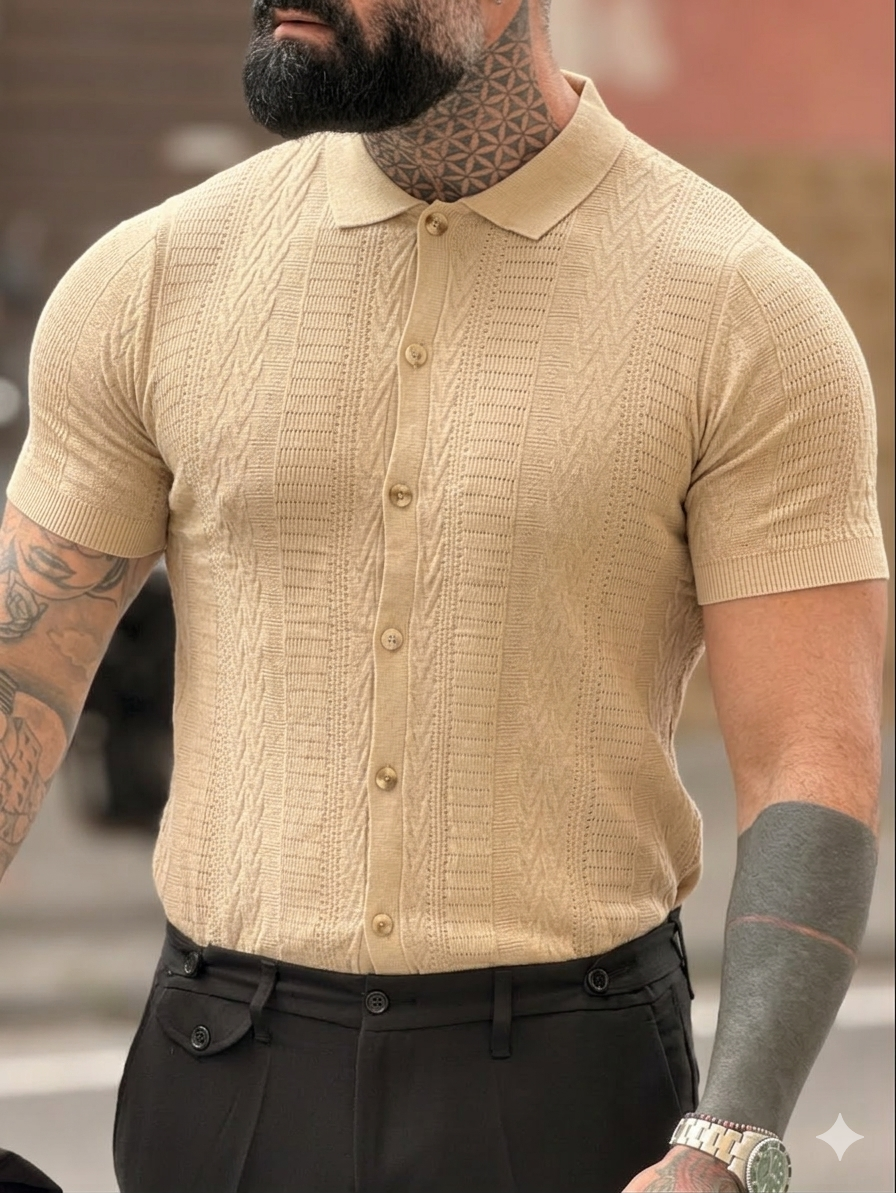 Maglia Cardigan Sabbia