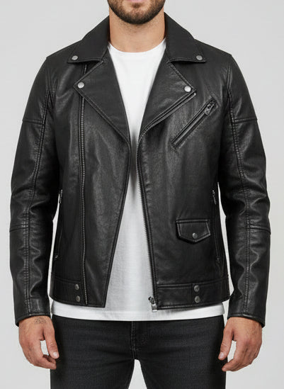 Chiodo ecopelle Nero