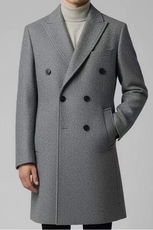 Cappotto doppio petto grigio