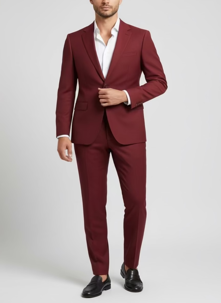 Abito monopetto Bordeaux