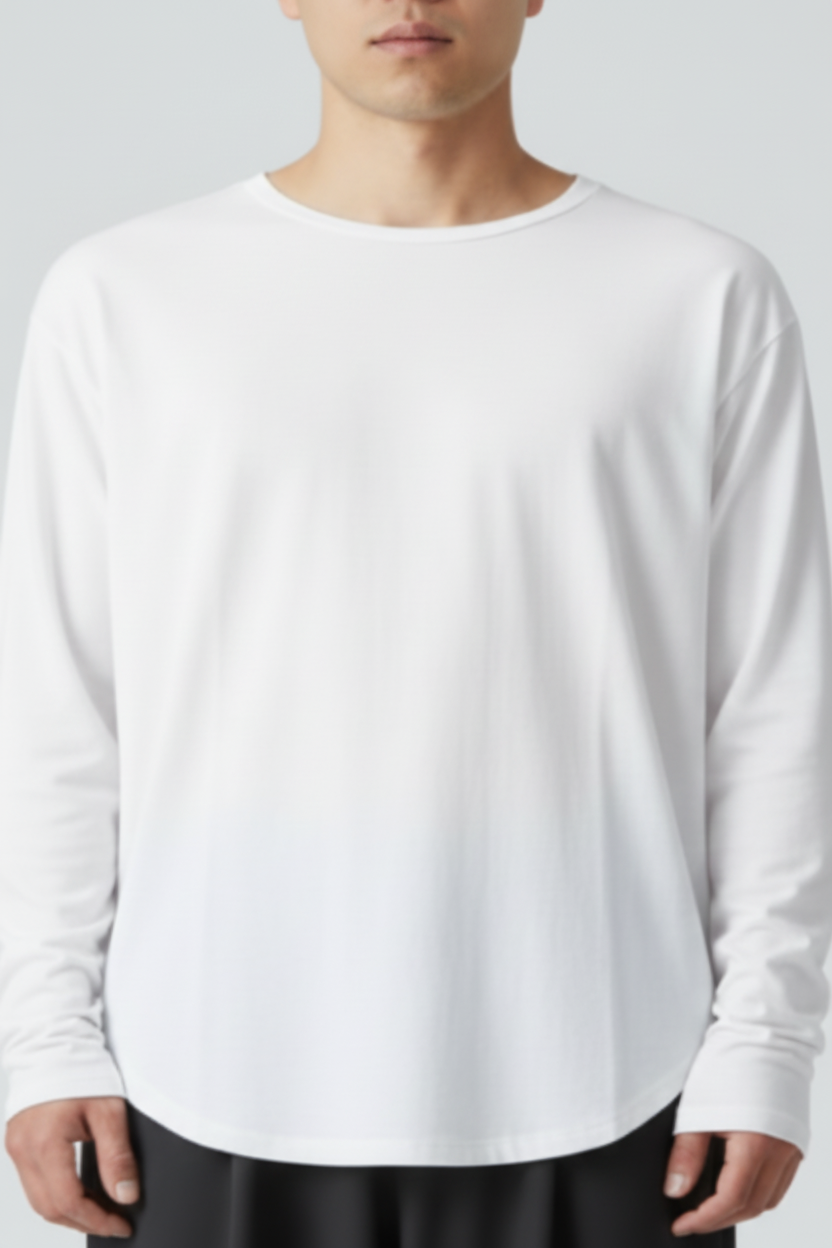 T shirt Taglio Stondato White