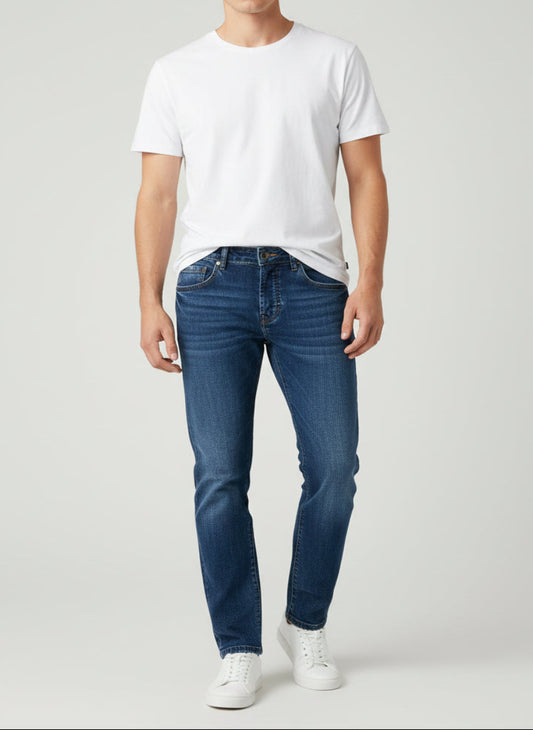 Jeans slim Brun.Leonsscur