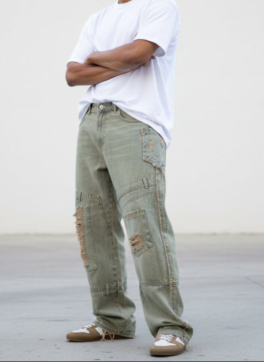 Jeans Baggy sabbiato